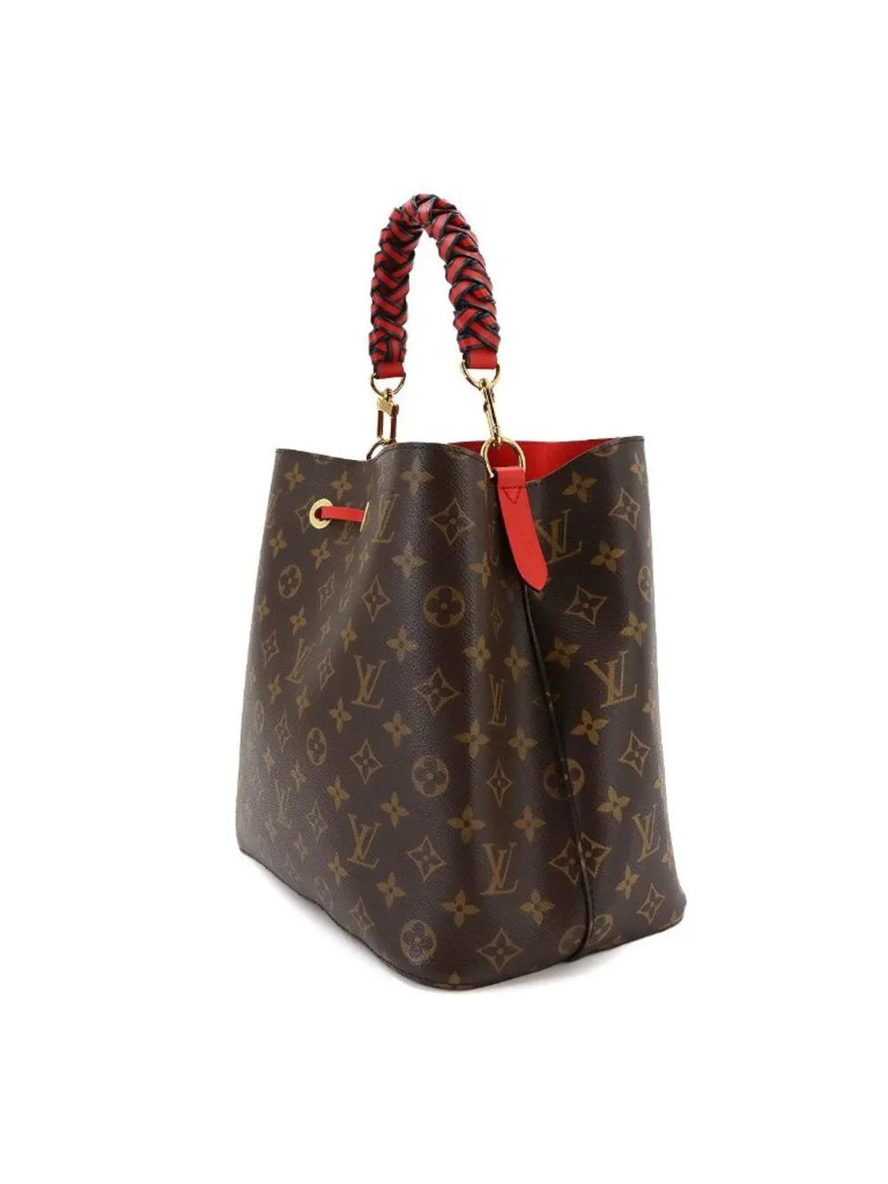 Louis Vuitton Monogram Neo Noe 2-Way Bag Brown Coquelicot